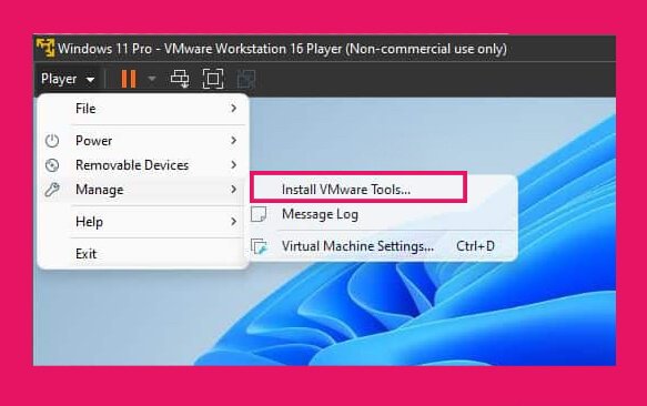 vmware fusion 7 tools installation with windows 10