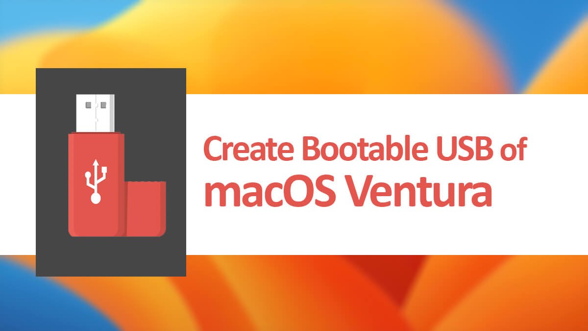 how to create a bootable macos usb